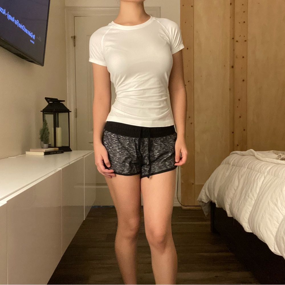 Black & White Athletic Water Shorts